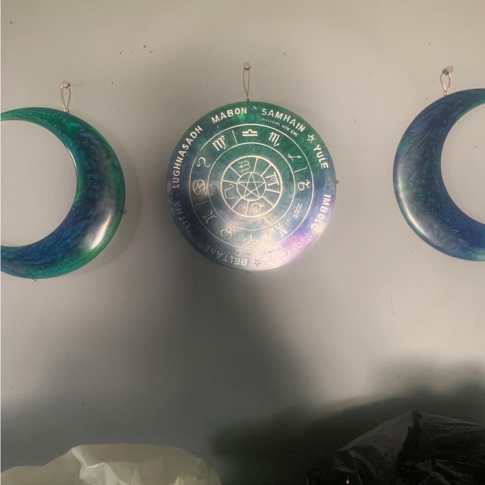 Triple goddess resin wall decor